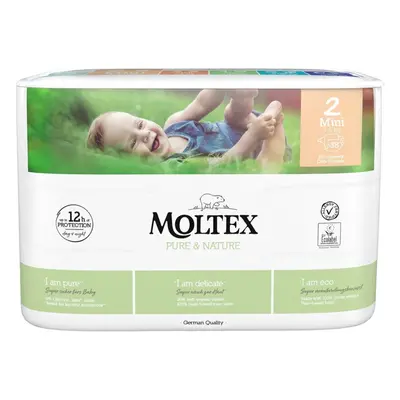 Moltex Pure & Nature Mini Size 2 jednorázové EKO pleny 3-6 kg 38 ks