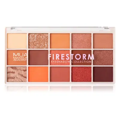 MUA Makeup Academy Professional 15 Shade Palette paletka očních stínů odstín Firestorm 12 g