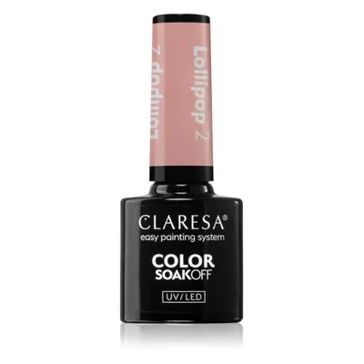 Claresa SoakOff UV/LED Color Lollipop gelový lak na nehty odstín 2 5 g