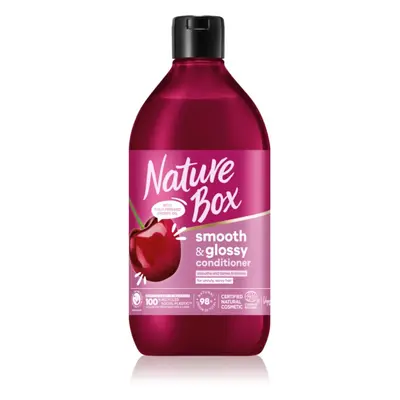 Nature Box Cherry uhlazující kondicionér pro nepoddajné a krepatějící se vlasy 385 ml