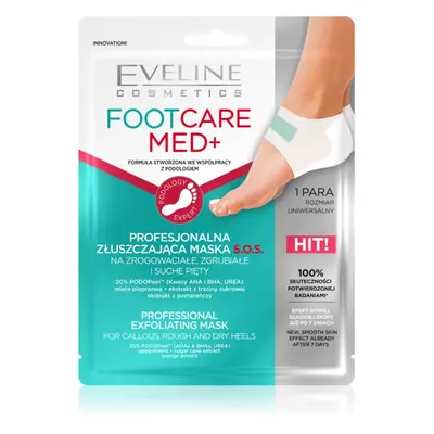 Eveline Cosmetics Foot Care Med exfoliační maska na paty 2 ks