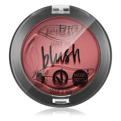 puroBIO Cosmetics Long-lasting Blush pudrová tvářenka odstín 06 Cherry Blossom 5,2 g