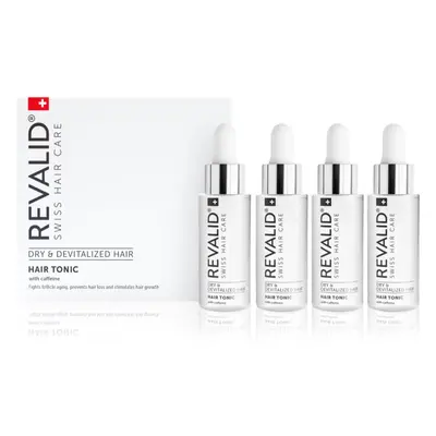 Revalid Hair Tonic energizující tonikum s kofeinem pro podporu růstu vlasů 4x30 ml