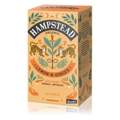 Hampstead Tea London Lemon & Ginger BIO porcovaný čaj 20 ks