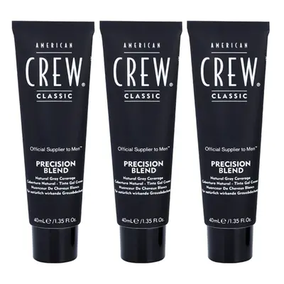 American Crew Classic Precision Blend barva na vlasy pro šedivé vlasy odstín 7-8 Light 3x40 ml