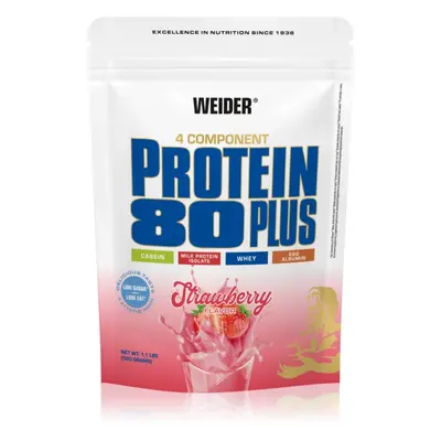 Weider Protein 80 Plus syrovátkový protein s aminokyselinami příchuť Strawberry 500 g