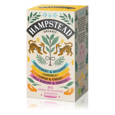 Hampstead Tea London Organic Herbal Infusions Selection Pack BIO porcovaný čaj 20 ks