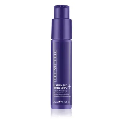 Paul Mitchell Platinum Plus Toning Drops pigmentové kapky pro zesvětlené, melírované studené blo