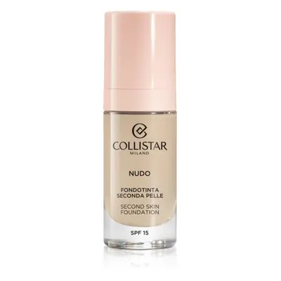 Collistar NUDO Second Skin Foundation SPF 15 rozjasňující hydratační make-up s vyhlazujícím efek