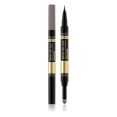 Eveline Cosmetics Brow Art Duo oboustranná tužka na obočí odstín Medium 8 g