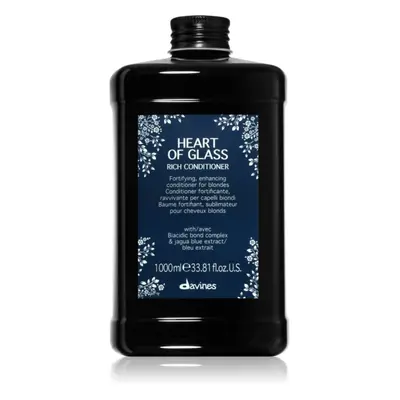 Davines Heart of Glass Rich Conditioner posilující kondicionér pro blond vlasy 1000 ml