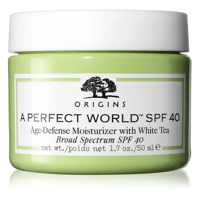 Origins A Perfect World™ SPF 40 Age-Defense Moisturizer With White Tea denní hydratační krém SPF