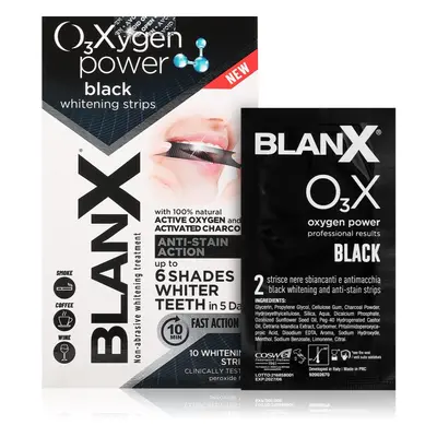 BlanX Oxygen Power Whitening Black Strips bělicí pásky na zuby 10 ks