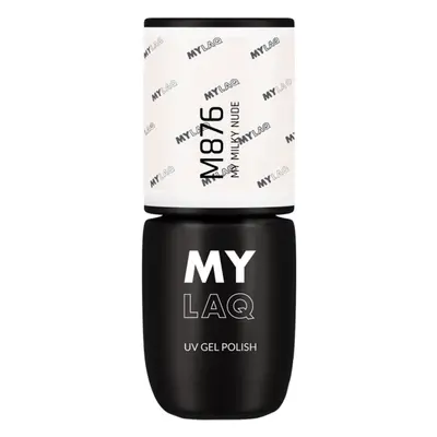 MYLAQ UV Gel Polish gelový lak na nehty odstín My Milky Nude 5 ml