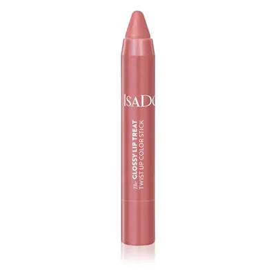 IsaDora Glossy Lip Treat Twist Up Color hydratační rtěnka odstín 03 Beige Rose 3,3 g