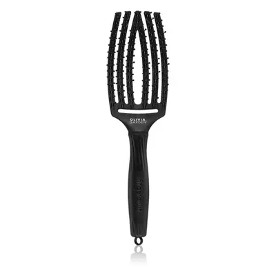 Olivia Garden Fingerbrush Double Bristles plochý kartáč pro snadné rozčesání vlasů 1 ks