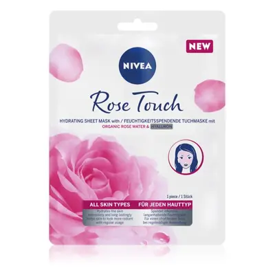 Nivea Rose Touch hydratační plátýnková maska 1 ks