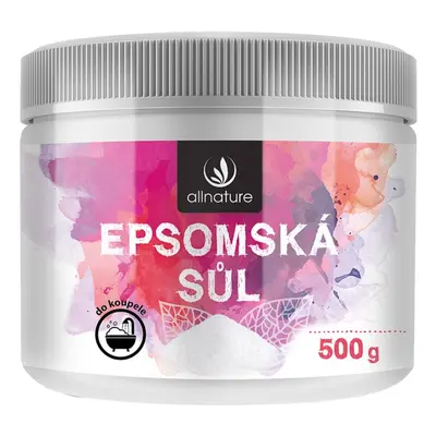 Allnature Epsomská sůl sůl do koupele 500 g