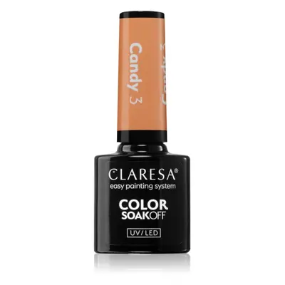 Claresa SoakOff UV/LED Color Candy gelový lak na nehty odstín 3 5 g