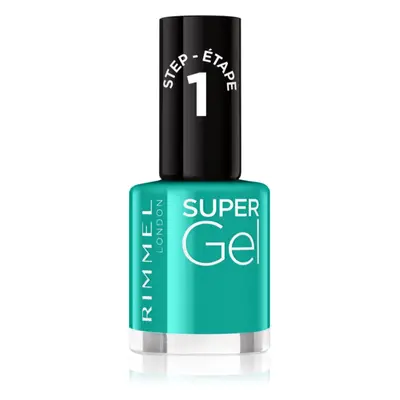 Rimmel Super Gel gelový lak na nehty bez užití UV/LED lampy odstín 098 Never Blue With You 12 ml