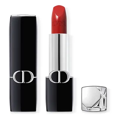 DIOR Rouge Dior dlouhotrvající rtěnka plnitelná odstín 743 Rouge Zinnia Satin 3,5 g