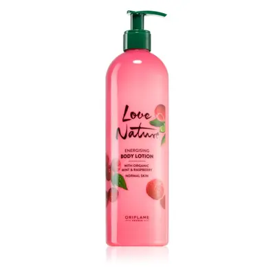 Oriflame Love Nature Organic Mint & Raspberry energizující tělové mléko 500 ml