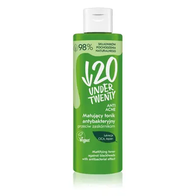 Under Twenty ANTI! ACNE čisticí a matující tonikum proti černým tečkám 200 ml