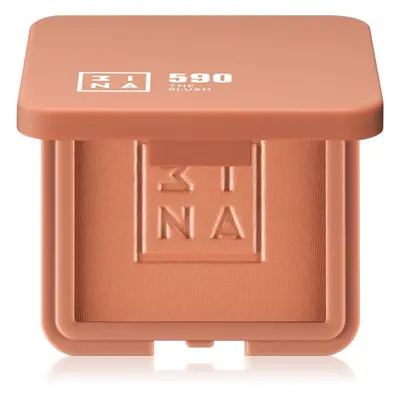 3INA The Blush kompaktní tvářenka odstín 590 Brown Red 7,5 g