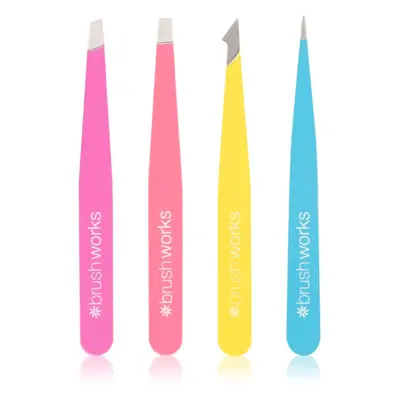 Brushworks Tweezer Set Neon sada pinzet