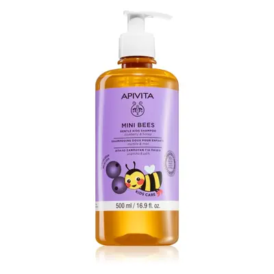 Apivita Mini Bees Gentle Kids Shampoo Blueberry & Honey šampon pro jemné vlasy pro děti 500 ml