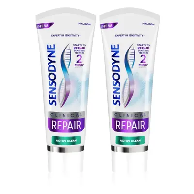 Sensodyne Clinical Repair Active Clean zubní pasta 2x75 ml