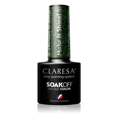 Claresa SoakOff UV/LED Color Make It Shine! gelový lak na nehty odstín 5 5 g