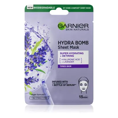 Garnier Hydra Bomb plátýnková maska s vysoce hydratačním a vyživujícím účinkem 28 g