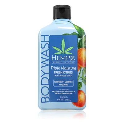 HEMPZ Triple Moisture sprchový gel na tělo 500 ml