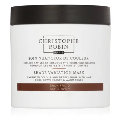 Christophe Robin Shade Variation Mask výživná krémová maska na vlasy odstín Ash Brown 250 ml