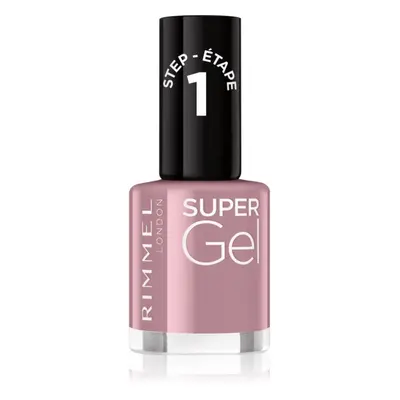 Rimmel Super Gel gelový lak na nehty bez užití UV/LED lampy odstín 023 Grape Sorbet 12 ml