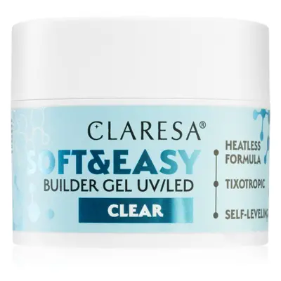 Claresa Soft&Easy Builder Gel podkladový gel na nehty odstín Clear 45 g