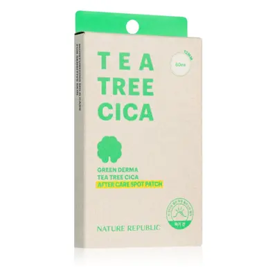 NATURE REPUBLIC Green Derma Tea Tree Cica After Care Spot Patch lokální péče pro pleť vysušenou 