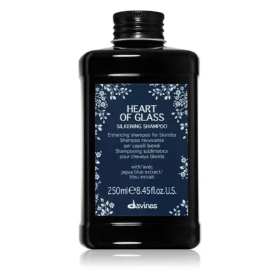 Davines Heart of Glass Silkening Shampoo jemný čisticí šampon pro blond vlasy 250 ml