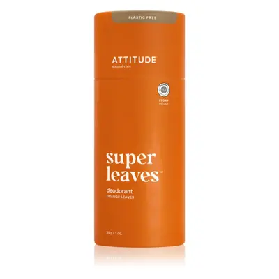 Attitude Super Leaves Deodorant tuhý deodorant bez obsahu hliníkových solí Orange Leaves 85 g