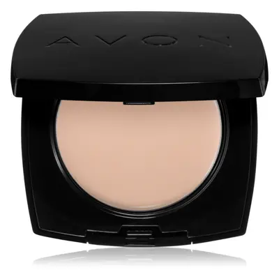 Avon True Colour krémový make-up s pudrovým efektem odstín 125G Warm Ivory 9 g