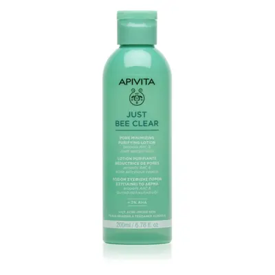 Apivita Just Bee Clear Pore Minimizing Lotion péče na rozšířené póry a černé tečky 200x1 ml