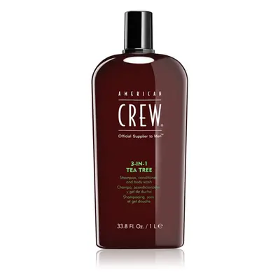 American Crew Hair & Body 3-IN-1 Tea Tree šampón, kondicionér a sprchový gel 3 v 1 pro muže 1000