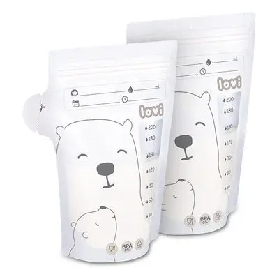 LOVI Buddy Bear sáček na uchování mateřského mléka 25x200 ml