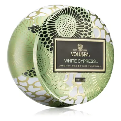 VOLUSPA Japonica Holiday White Cypress vonná svíčka v plechovce 113 g