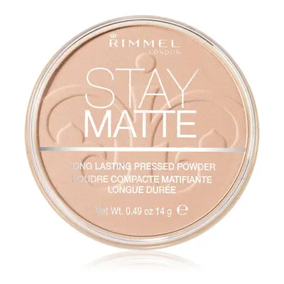 Rimmel Stay Matte pudr odstín 003 Peach Glow 14 g