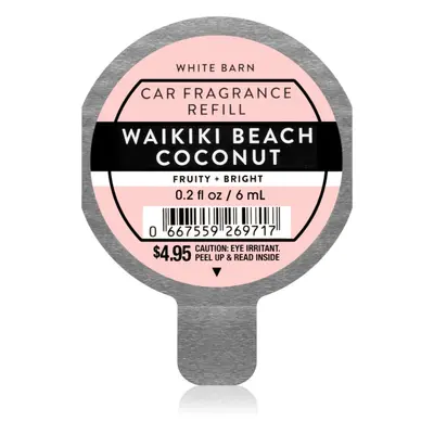 Bath & Body Works Waikiki Beach Coconut vůně do auta náhradní náplň 6 ml