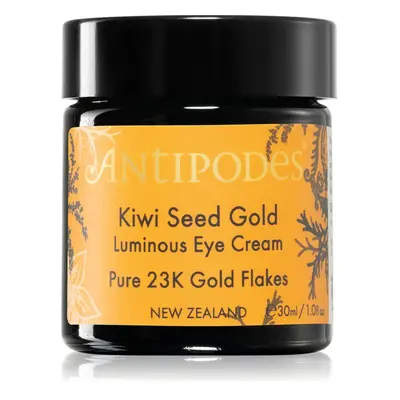 Antipodes Kiwi Seed Gold Luminous Eye Cream rozjasňující oční krém se zlatem 30 ml