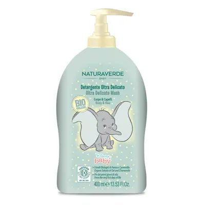 Disney Naturaverde Baby Ultra Delicate Wash sprchový gel a šampon 2 v 1 pro děti od narození 400