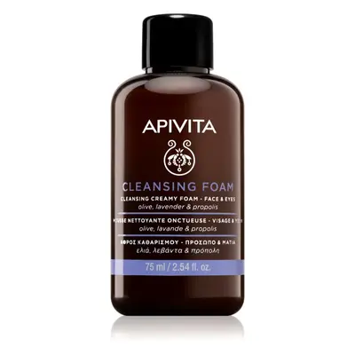 Apivita Cleansing Foam Face & Eyes čisticí a odličovací pěna na obličej a oči pro všechny typy p